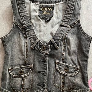 Stretch denim GUESS vest